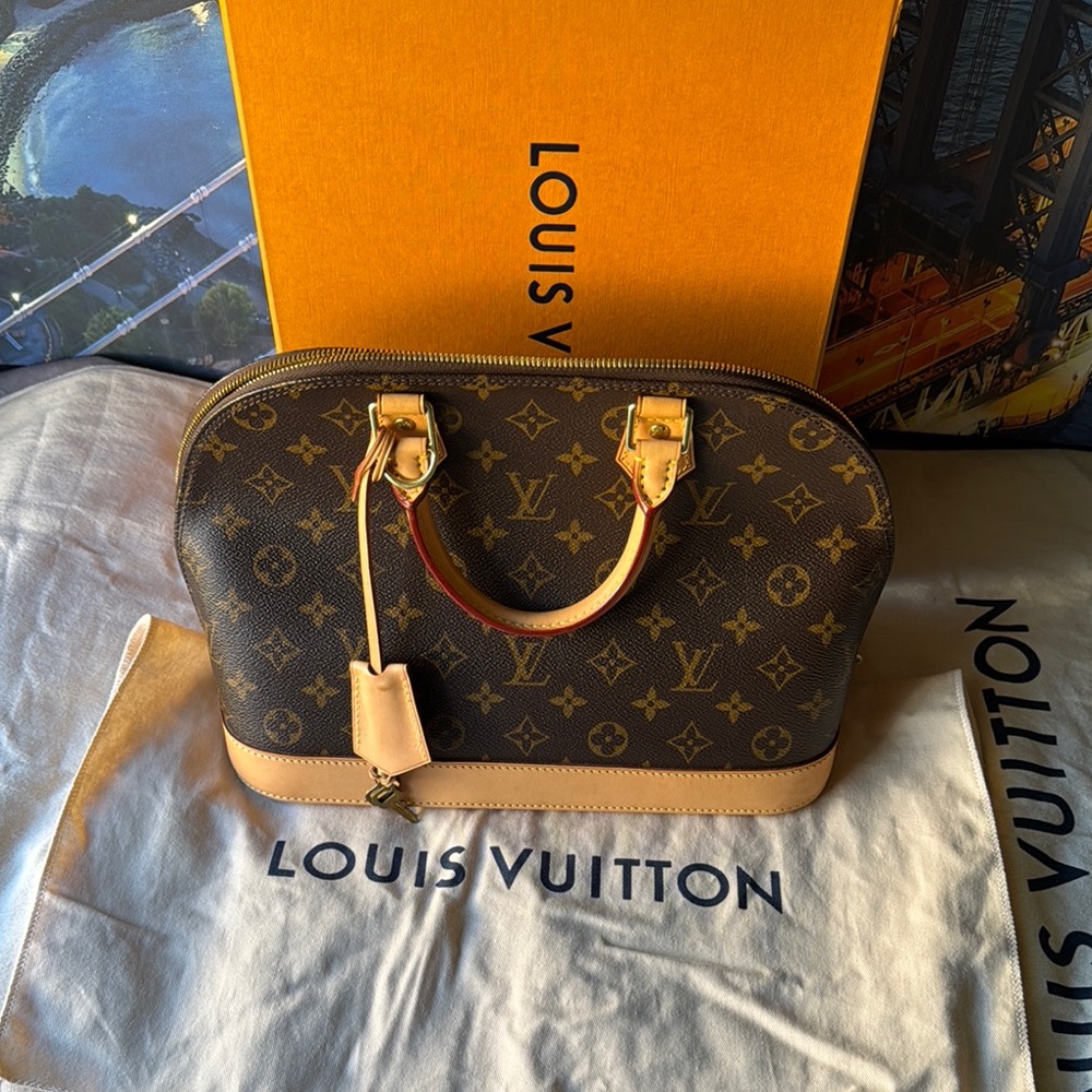 Louis Vuitton Brown Alma Pm